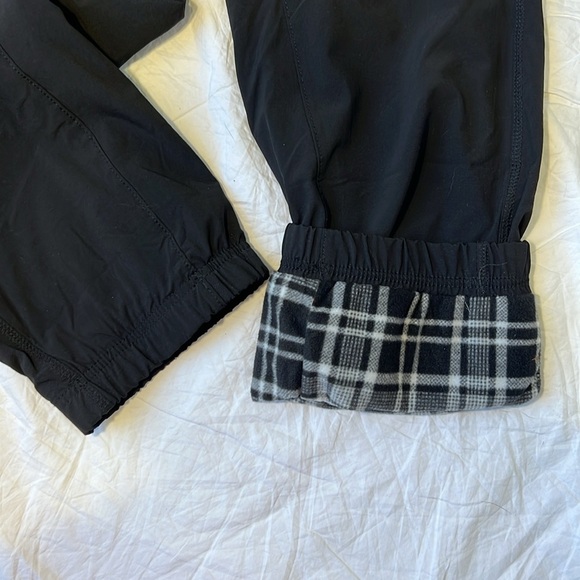 Eddie Bauer Womens Polar Fleece Lined Pull On Pants Black Gray Drawstring 10 - Picture 8 of 16